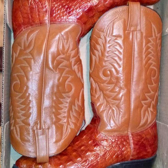 Mexican made Alligator Boots  USA  size 11 worn once main image 6